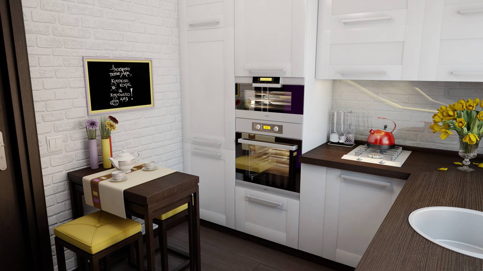 Дизайн маленькой кухни: 120 фото интересных идей 2023 года по оформлению и планировке небольших кухонь