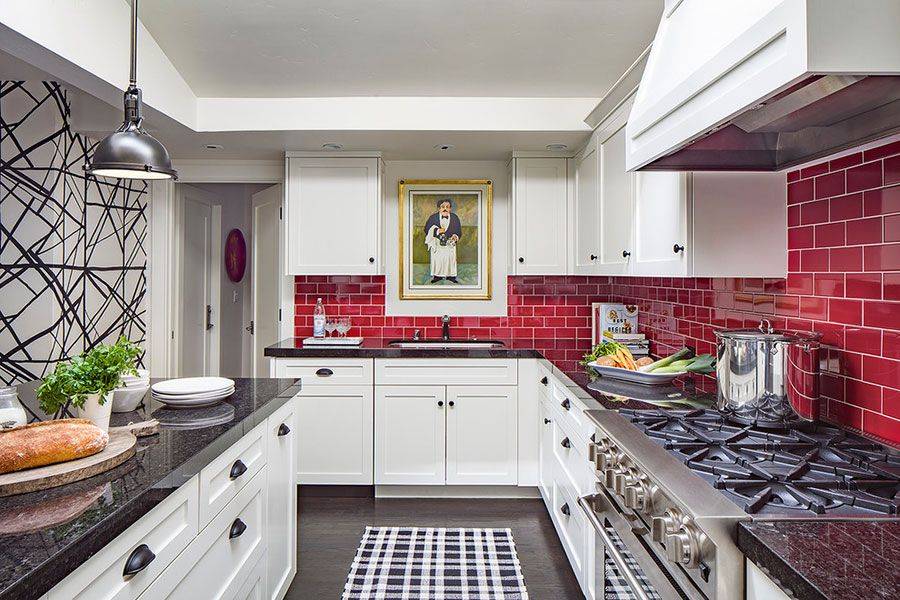 Выбираем дизайн кафельной плитки на кухне: 19 фото идей