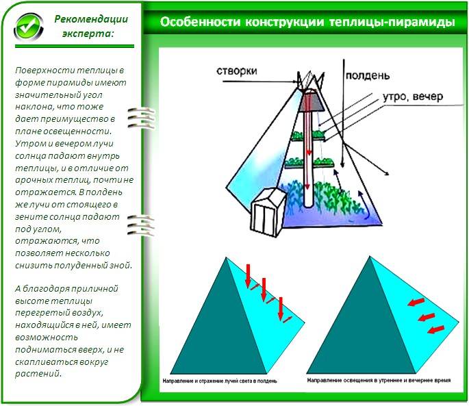 Теплица пирамида. плюсы и минусы пирамидальной теплицы