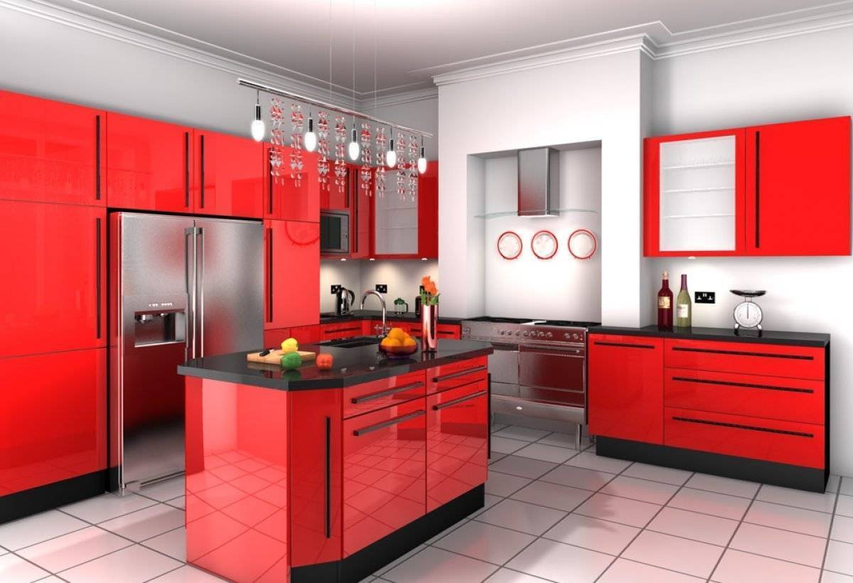 Красная кухня фото 47 оригинальных примеров оформления