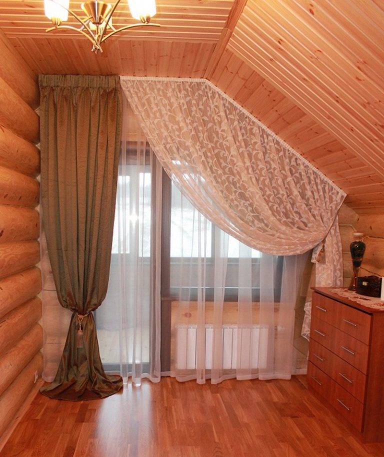 Треугольные окна в доме и квартире, как правильно выбрать шторы