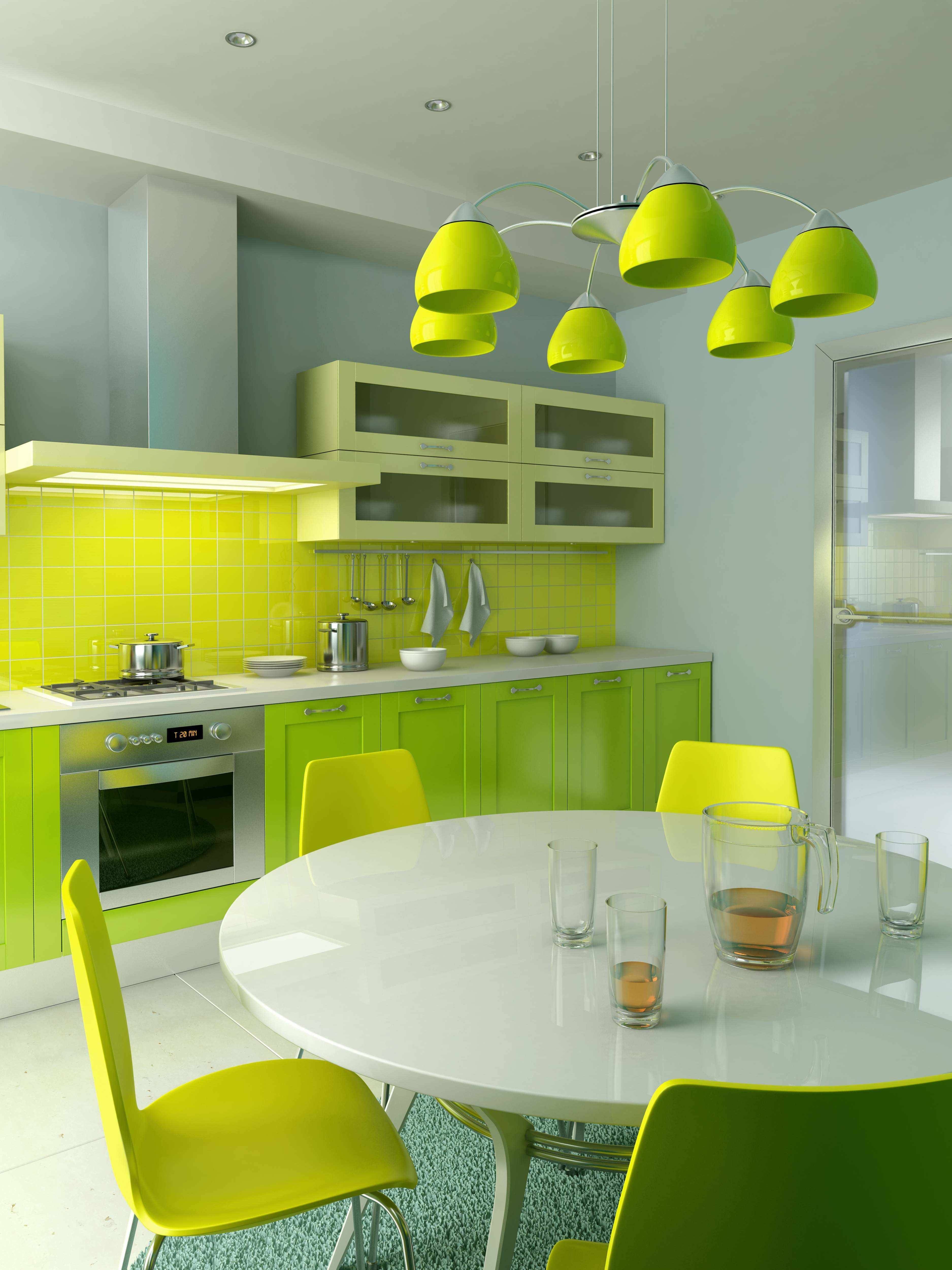 Зеленая кухня – 84 фото новинки красивого интерьера!