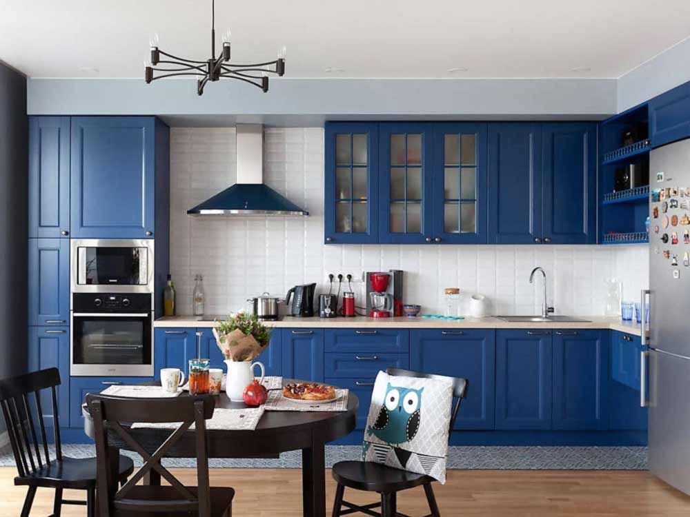Синяя кухня. идеи идеального интерьера кухни в синем цвете!