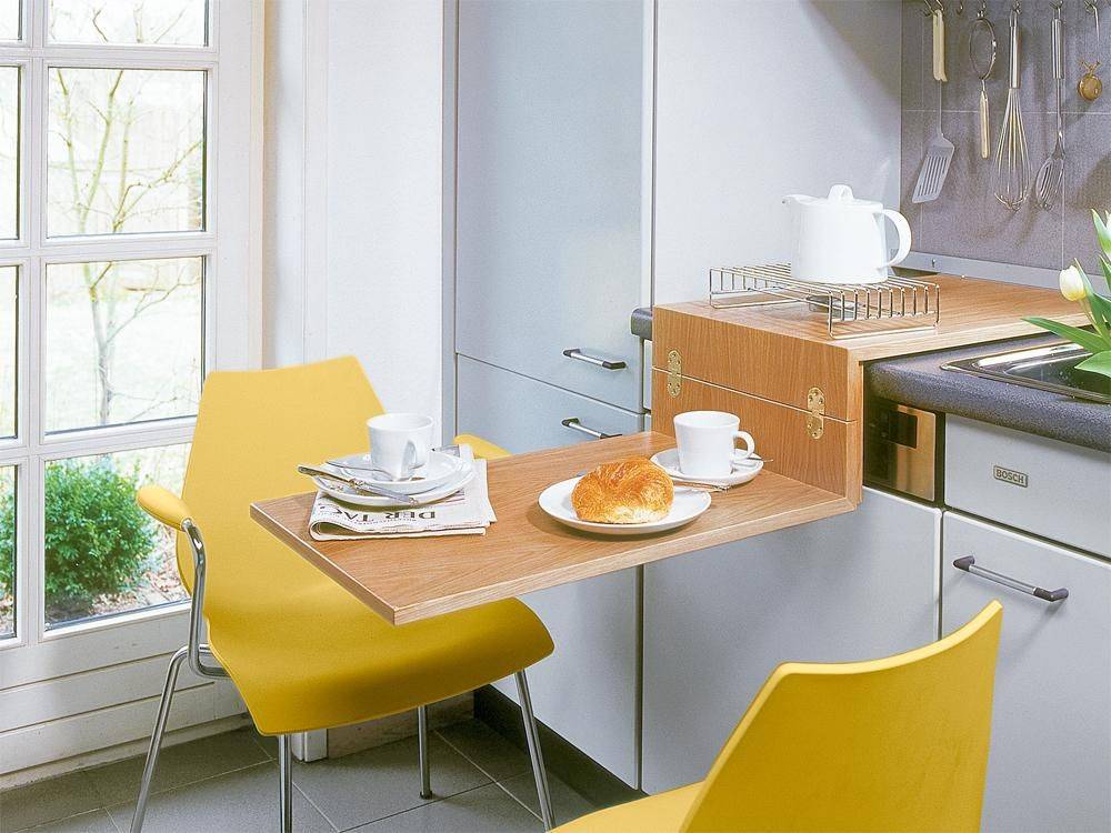 Кухонные столы для маленькой кухни - лучшие дизайнерские находки (70 фото)
