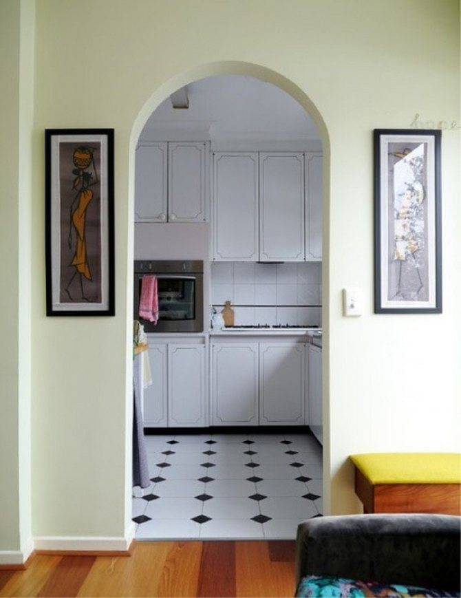 Арка на кухню вместо двери: фото дизайн самодельного дверного проема