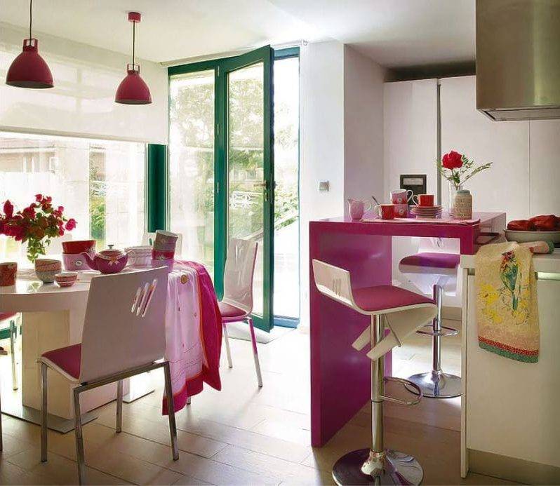 Яркие кухни - 150 самых красочных интерьеров