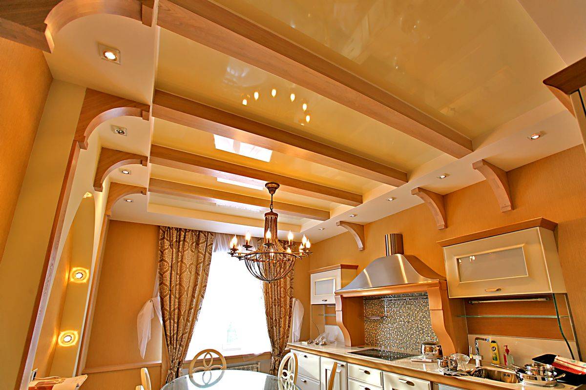 Январь 2023 ᐈ ???? (+95 фото) красивые потолки на кухне из гипсокартона