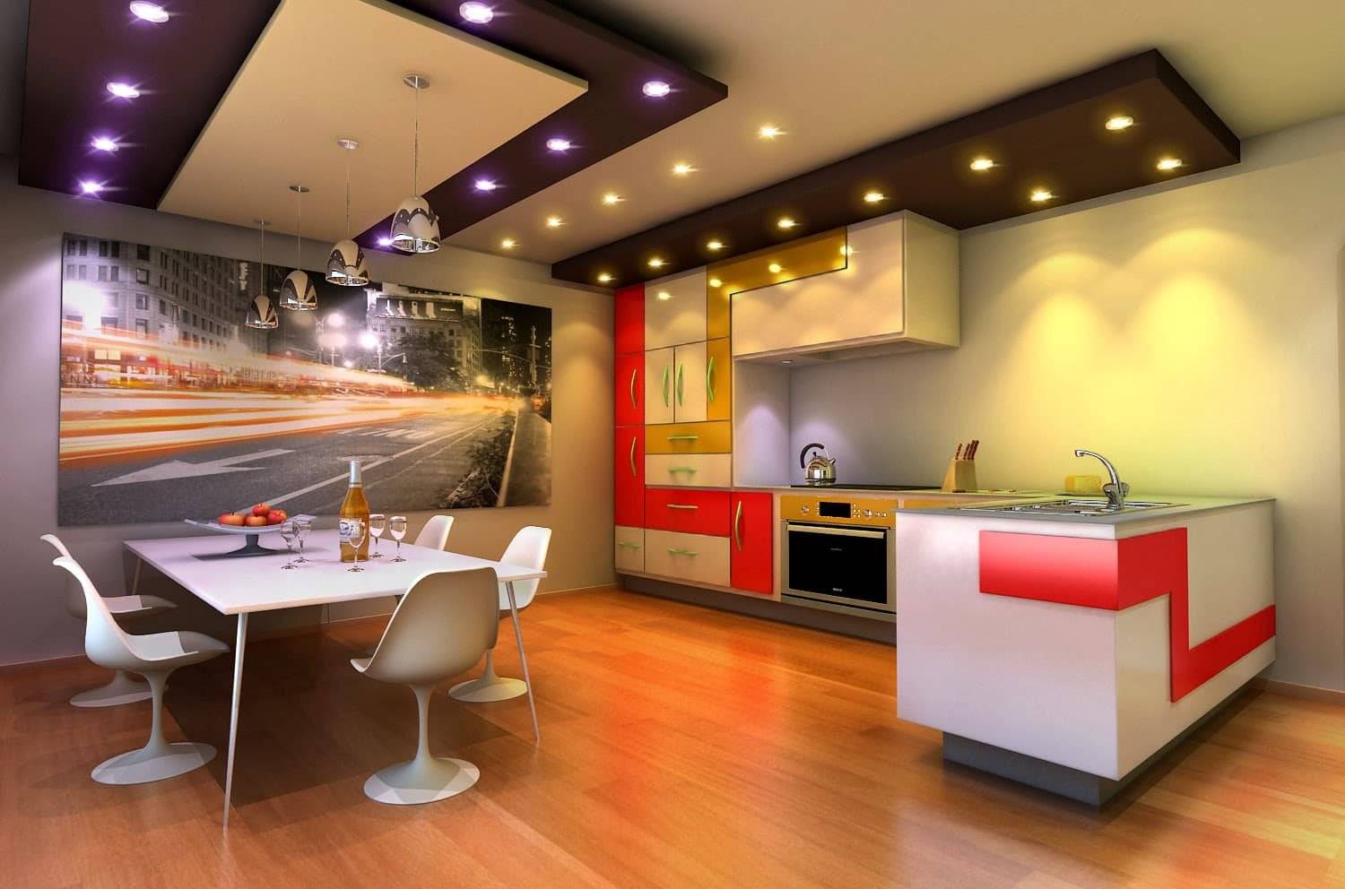 Натяжной потолок на кухне (100+ фото): лучшие варианты дизайна глянцевых или матовых потолков.