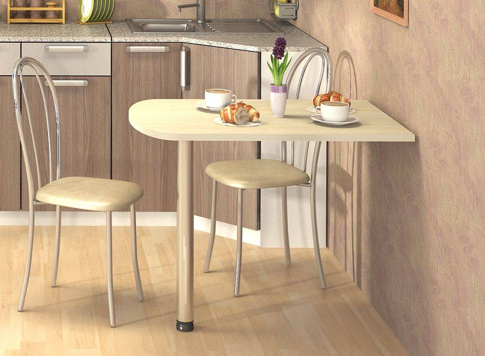 Стол для маленькой кухни - 77 новых идей