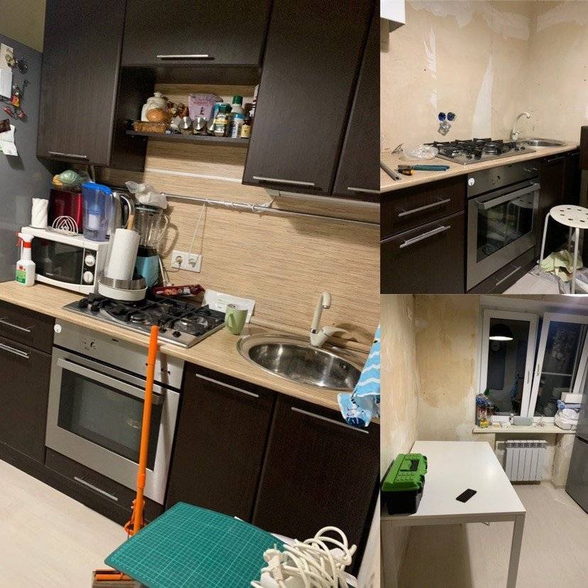 До и после: 8 старых кухонь, которые обновили своими руками