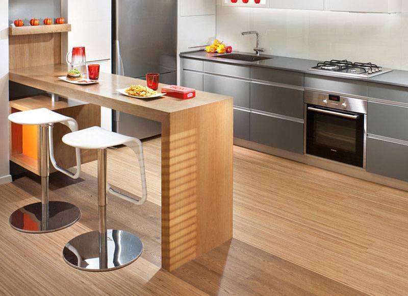 Барный стол для маленькой кухни: виды моделей
