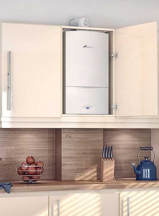 Как спрятать газовый котел на кухне на стене: идеи дизайна