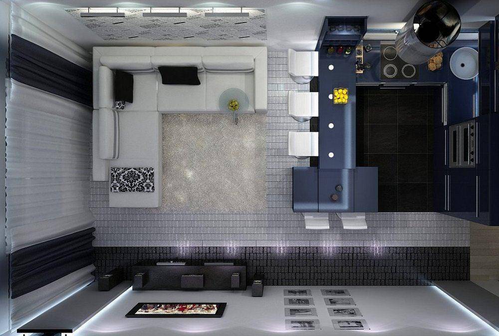 Секреты дизайна и зонирования кухни в 20 квадратных метров