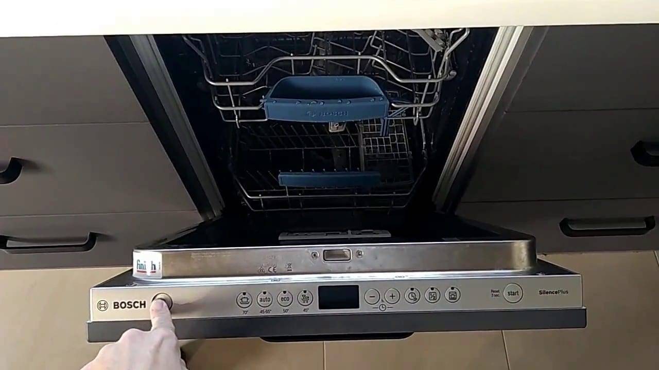 Первый запуск посудомоечной машины bosch, siemens, hansa с видео