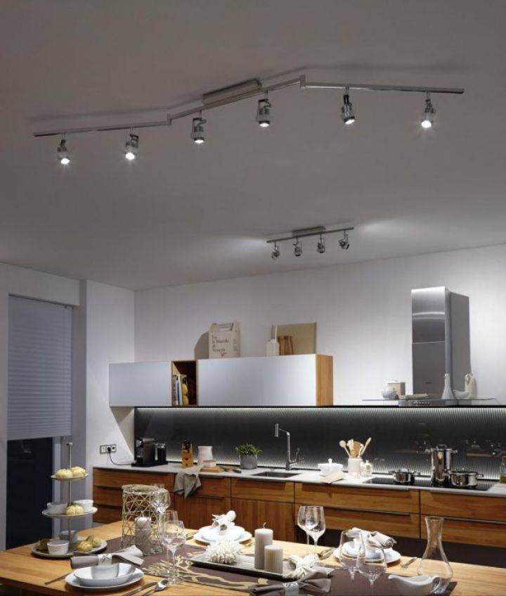 Потолочные светильники для кухни: выбор типа и расположения