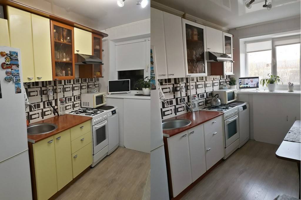 Кухня после ремонта: фото кухонь до и после