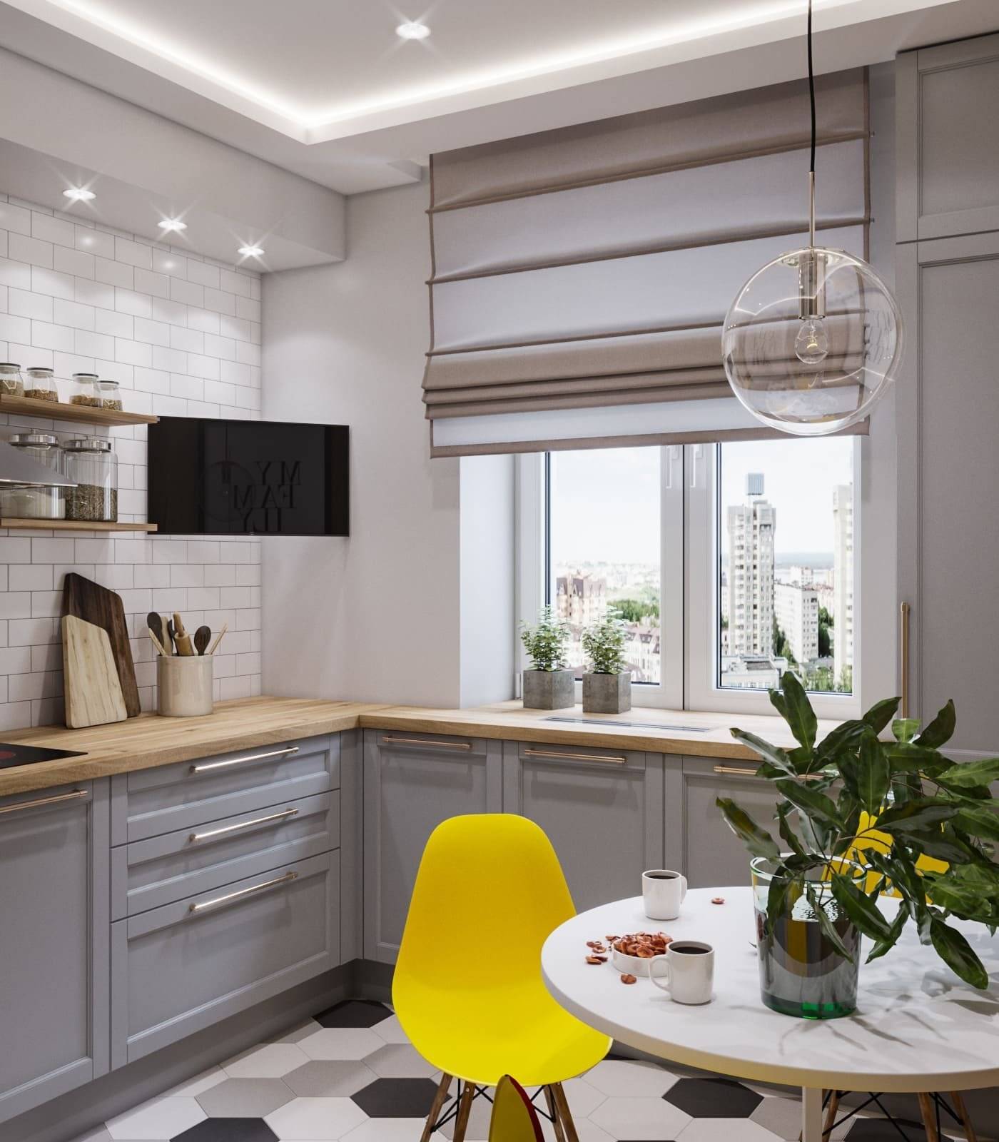 Дизайн квадратной кухни: маленькой, кухни-гостиной, грамотная планировка