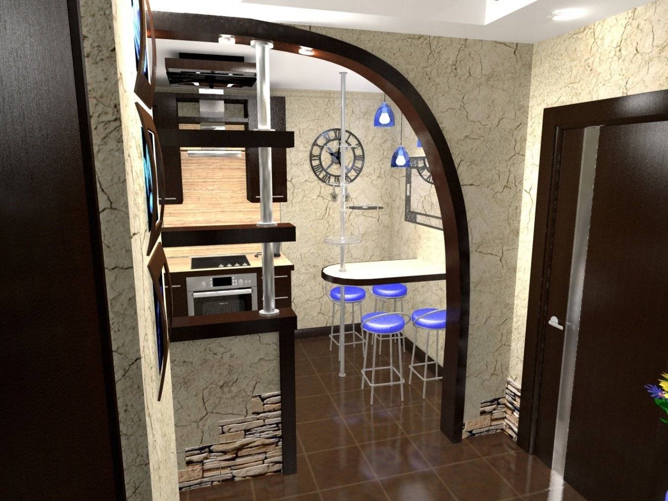 Перепланировка (кухня в коридоре) – идеи дизайна: обзор