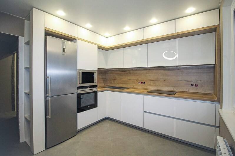 Кухня 7 кв. м: планировка, лучшие идеи дизайна, особенности размещения холодильника и встраиваемой техники + 115 фото-примеров обустройства