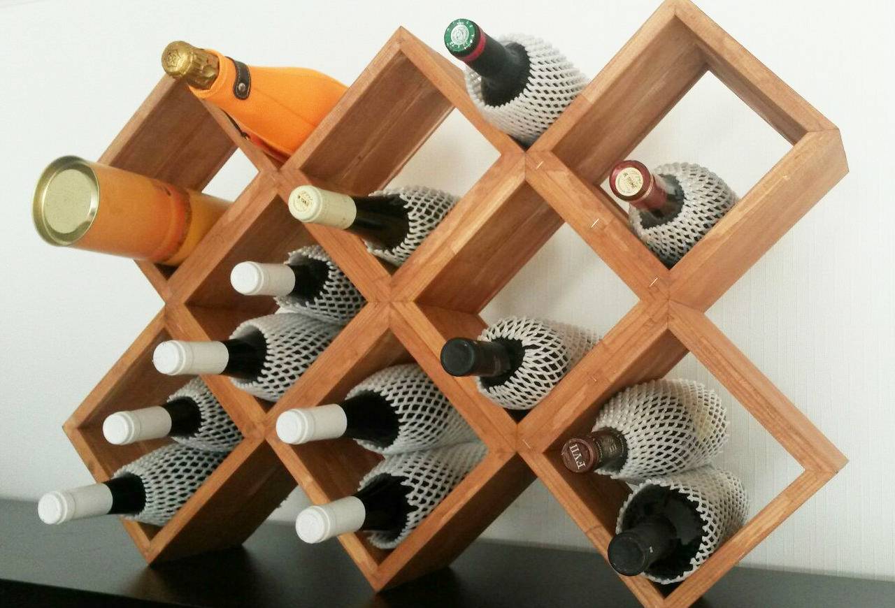 Стеллажи для бутылок вина: как выбрать или сделать самому - теплицы + парники своими руками