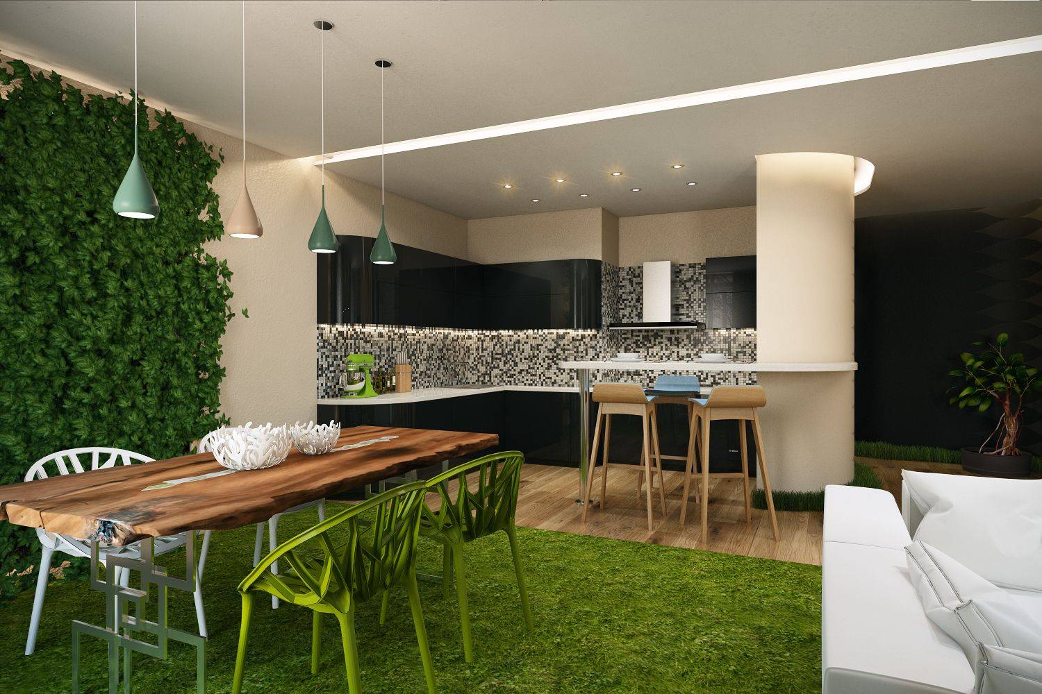 Кухня в эко-стиле: 85 фото-идей отделки и дизайна экологичного интерьера