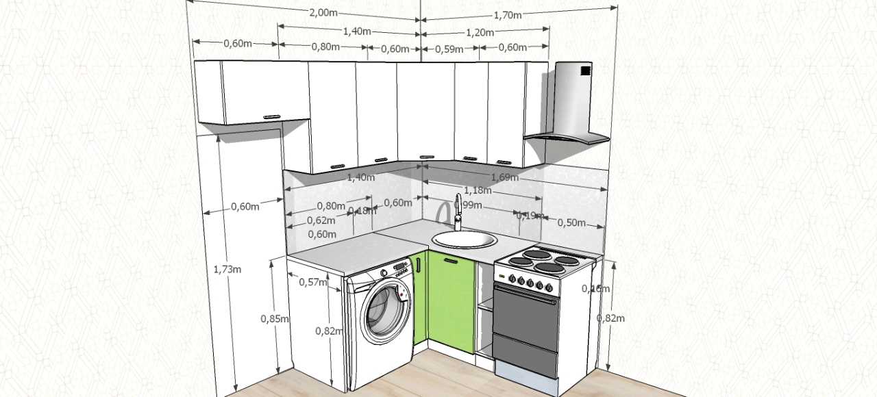 Холодильник и газовая плита на кухне: минимальное расстояние между техникой и советы по размещению