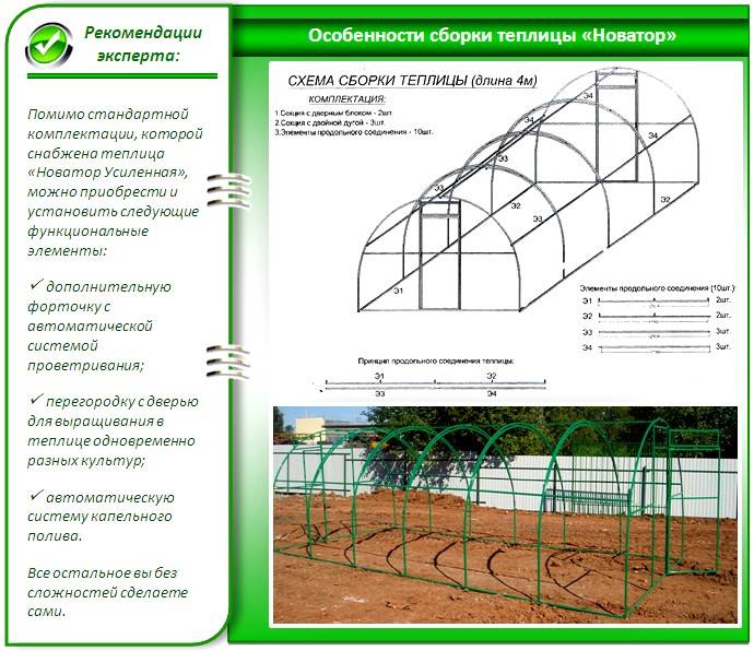 Как собрать теплицу из поликарбоната 3*6 пошагово