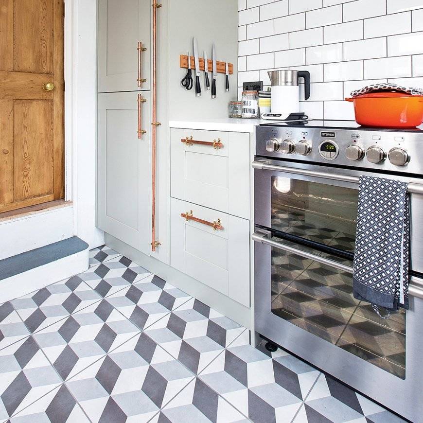 Плитка для кухни на пол - советы как выбрать и обзор лучших идей дизайна напольной плитки (125 фото)