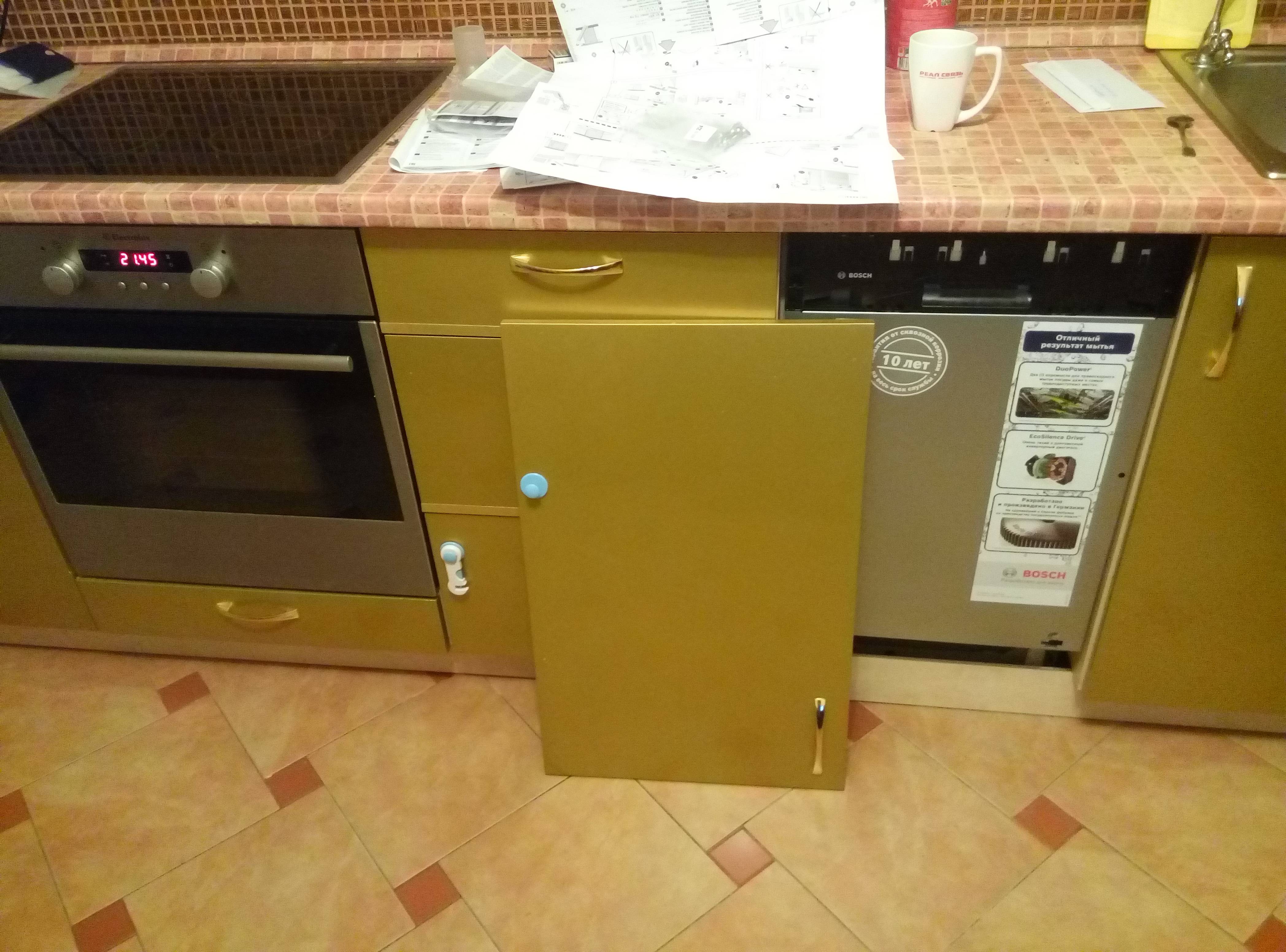 Как встроить посудомоечную машину в готовую кухню: варианты + порядок выполнения работ - точка j