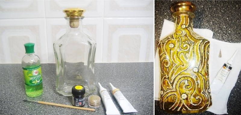Декор бутылок: простая схема по декорированию своими руками (120 фото идей)