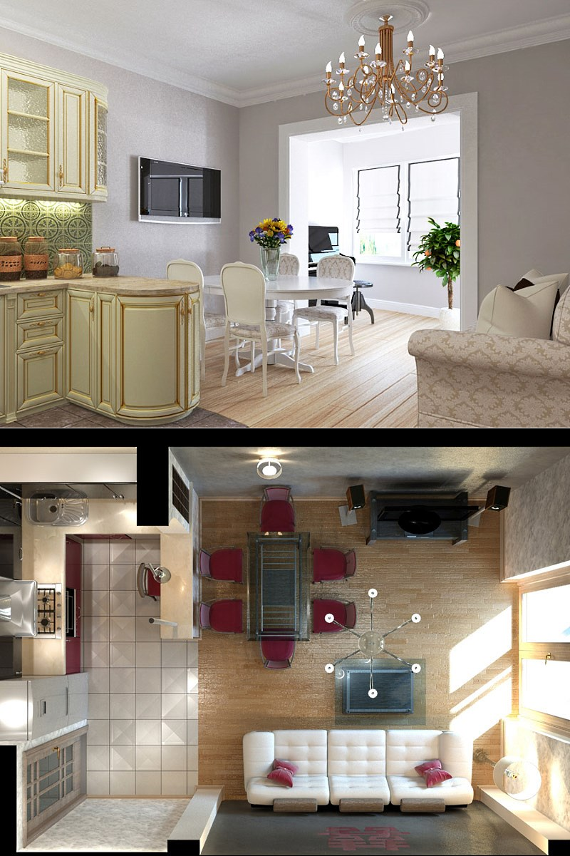Кухня в студии 20 кв м: планировка кухонной комнаты и дизайн гарнитура