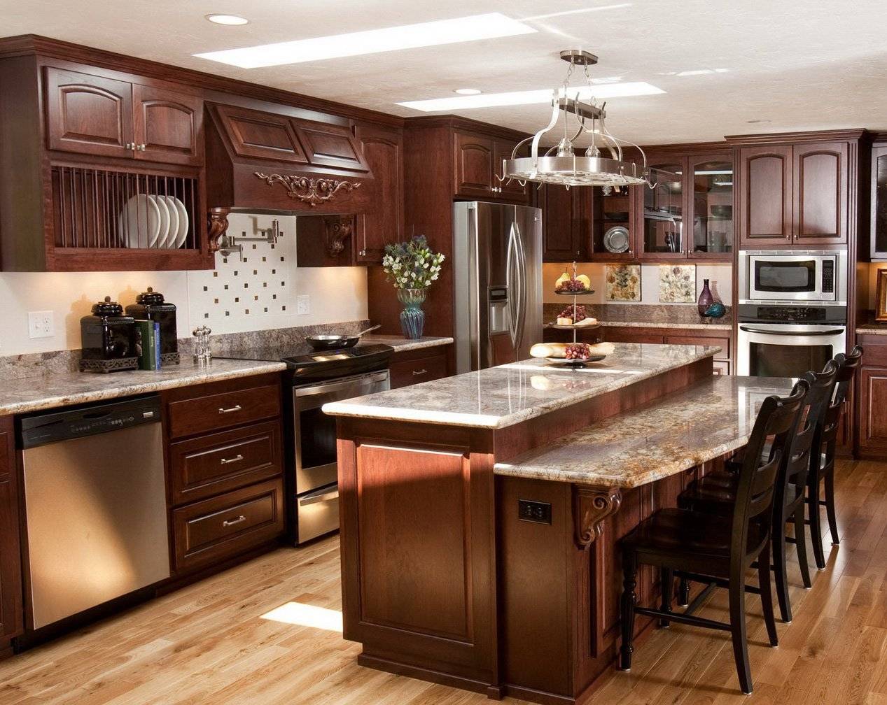 Кухни из дерева — 160 фото современных кухонь изготовленных из древесины
