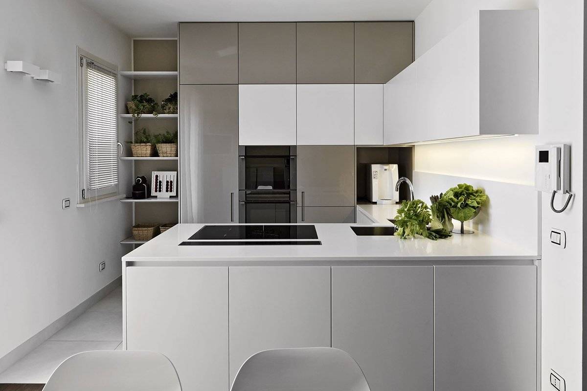 П-образная кухня: 128 фото, современные решения в дизайне интерьера