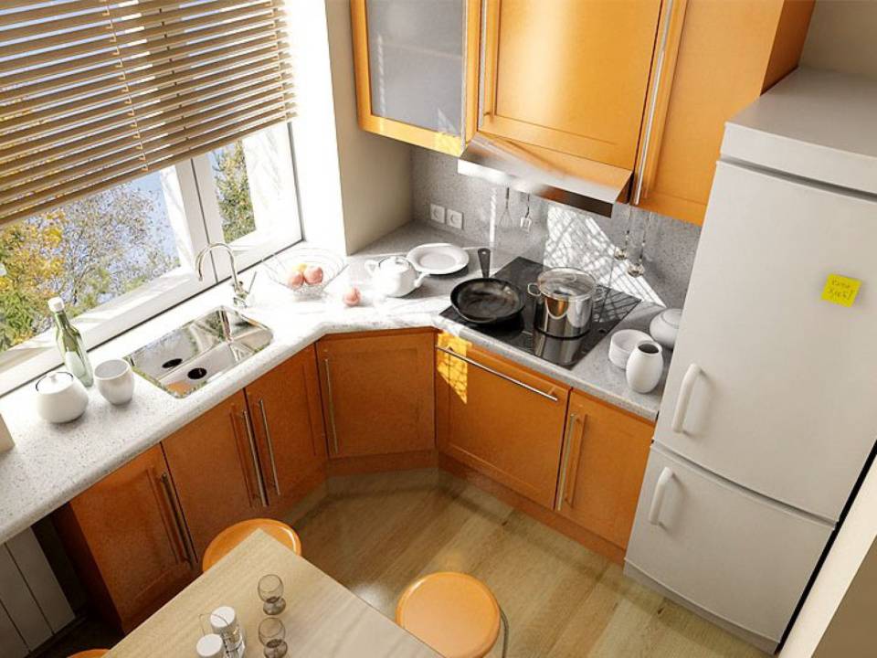 Ремонт кухни в хрущевке: фото идеи дизайна интерьера маленьких кухонь