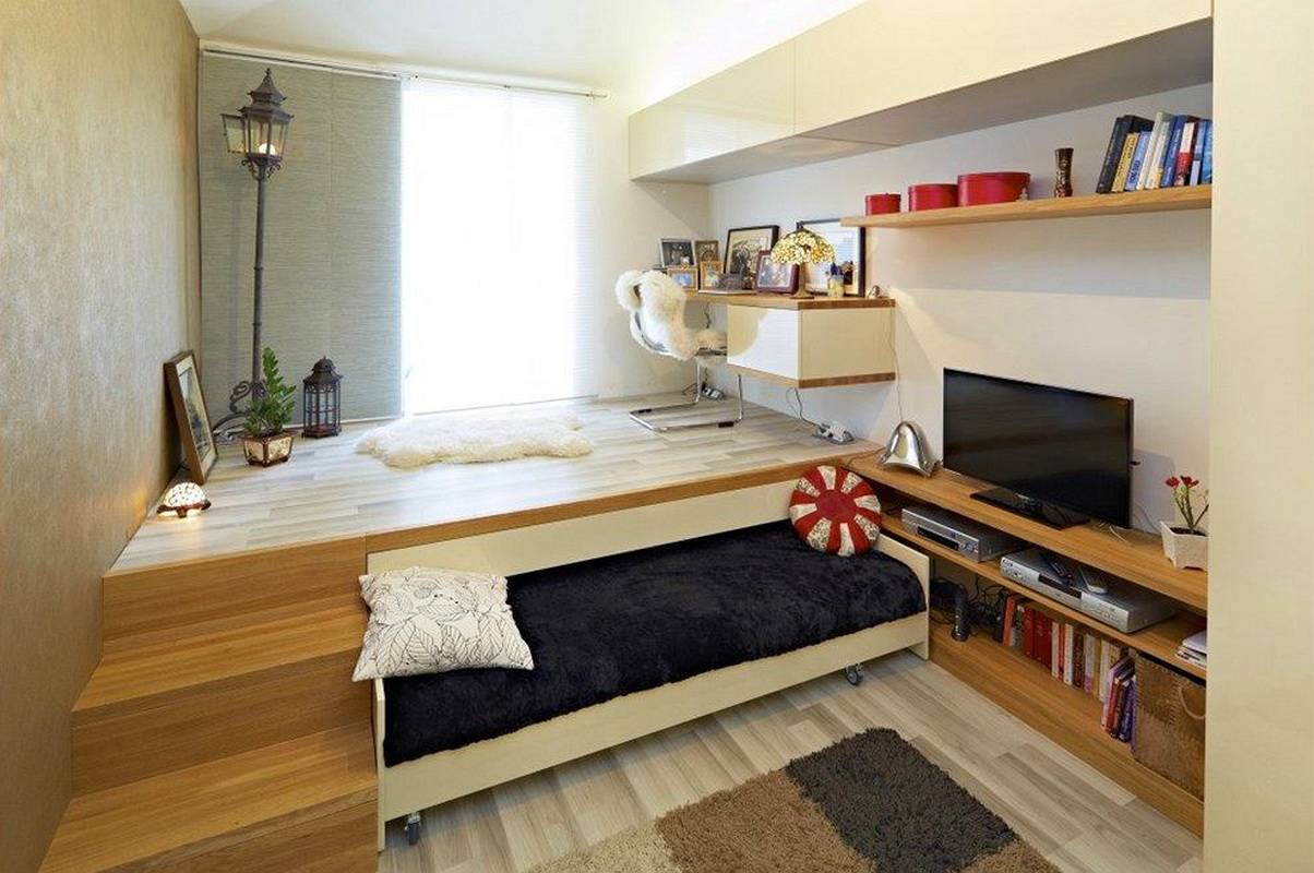 Кровать-подиум фото для маленькой спальни: круглая и небольшая, большая
эргономичная кровать-подиум: 35 фото для маленькой спальни – дизайн интерьера и ремонт квартиры своими руками