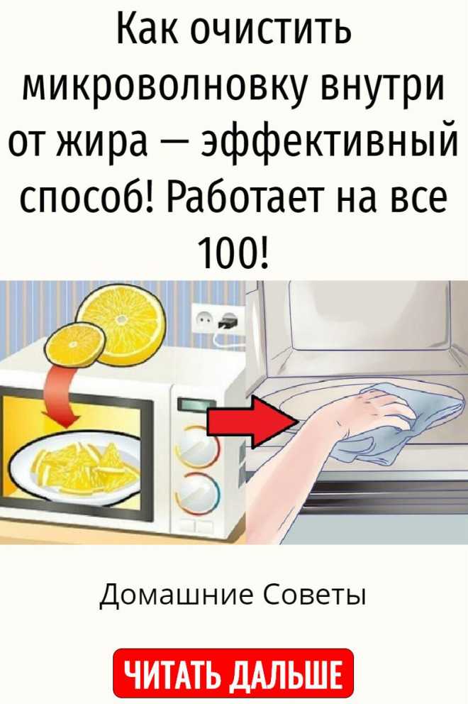 Как отмыть и очистить микроволновку от жира внутри в домашних условиях