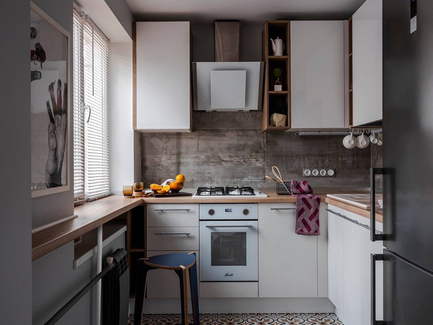 Легко ли преобразить кухню площадью всего в 5 кв м?