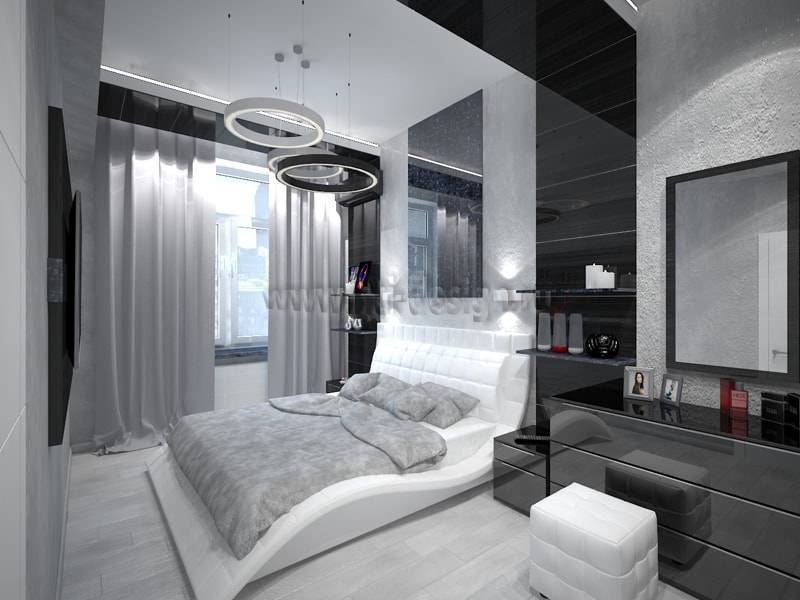 Спальни в стиле хай-тек — 105 фото современных интерьеров в дизайнерском оформлении!
