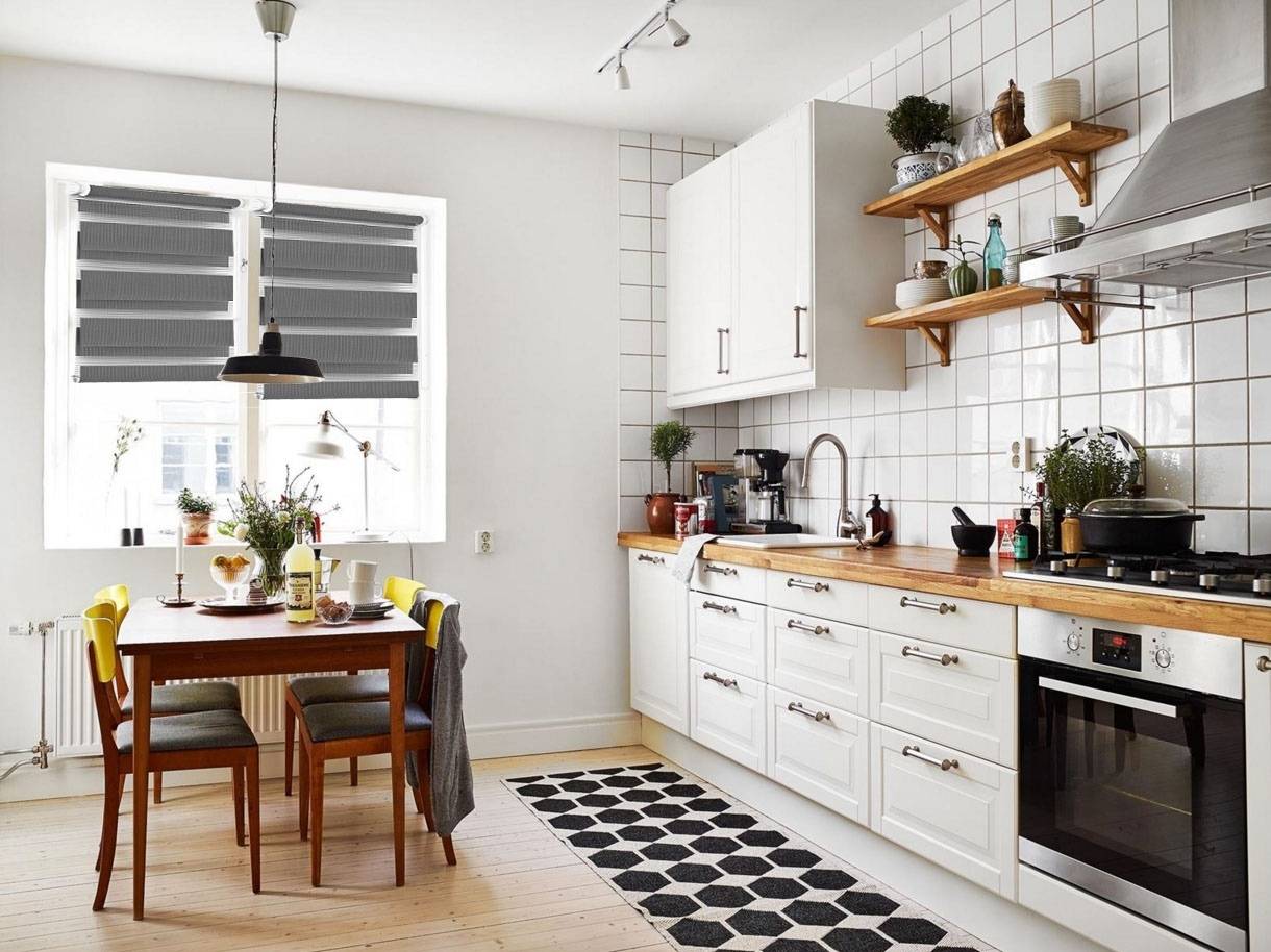 Январь 2023 ᐈ ???? (+45 фото) белые кухни с деревянной столешницей в интерьере
