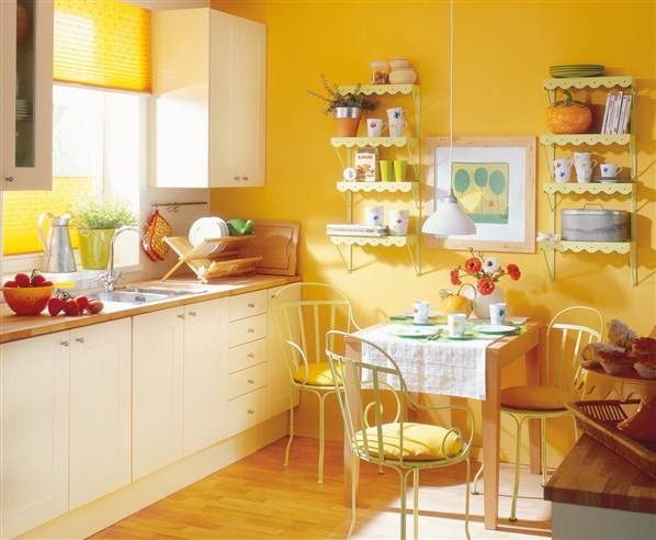 Модные цветовые тона отделочных материалов для кухни: выбираем цвет обоев