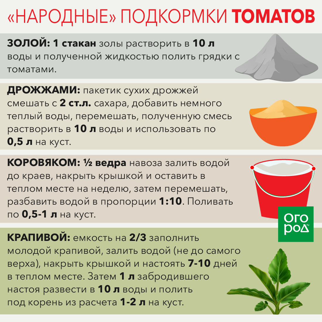 Схема подкормки томатов в теплице в течении сезона