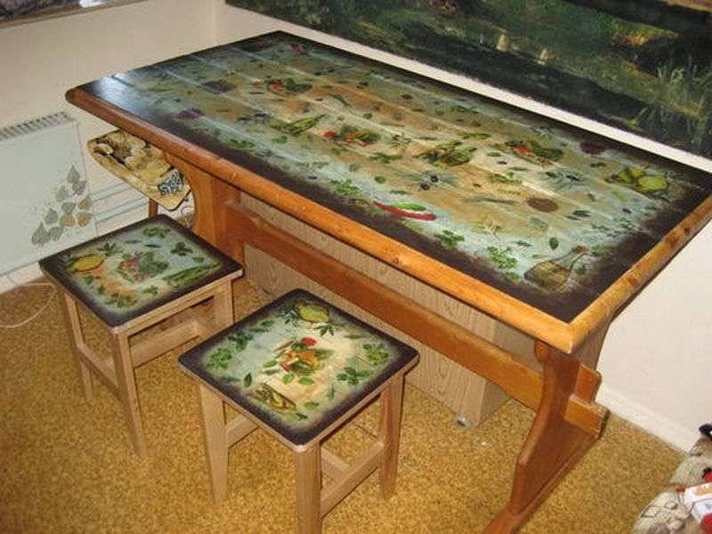 Старый новый стол — реставрация и обновление своими руками