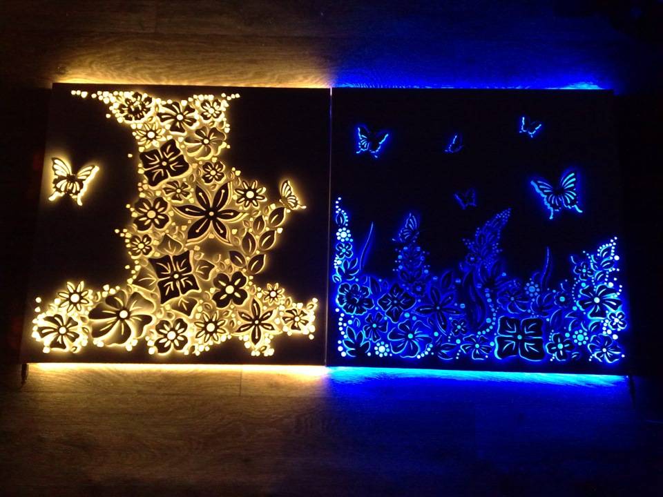 Световое панно на стену: оригинальные варианты освещения для квартиры или дома - «декор»