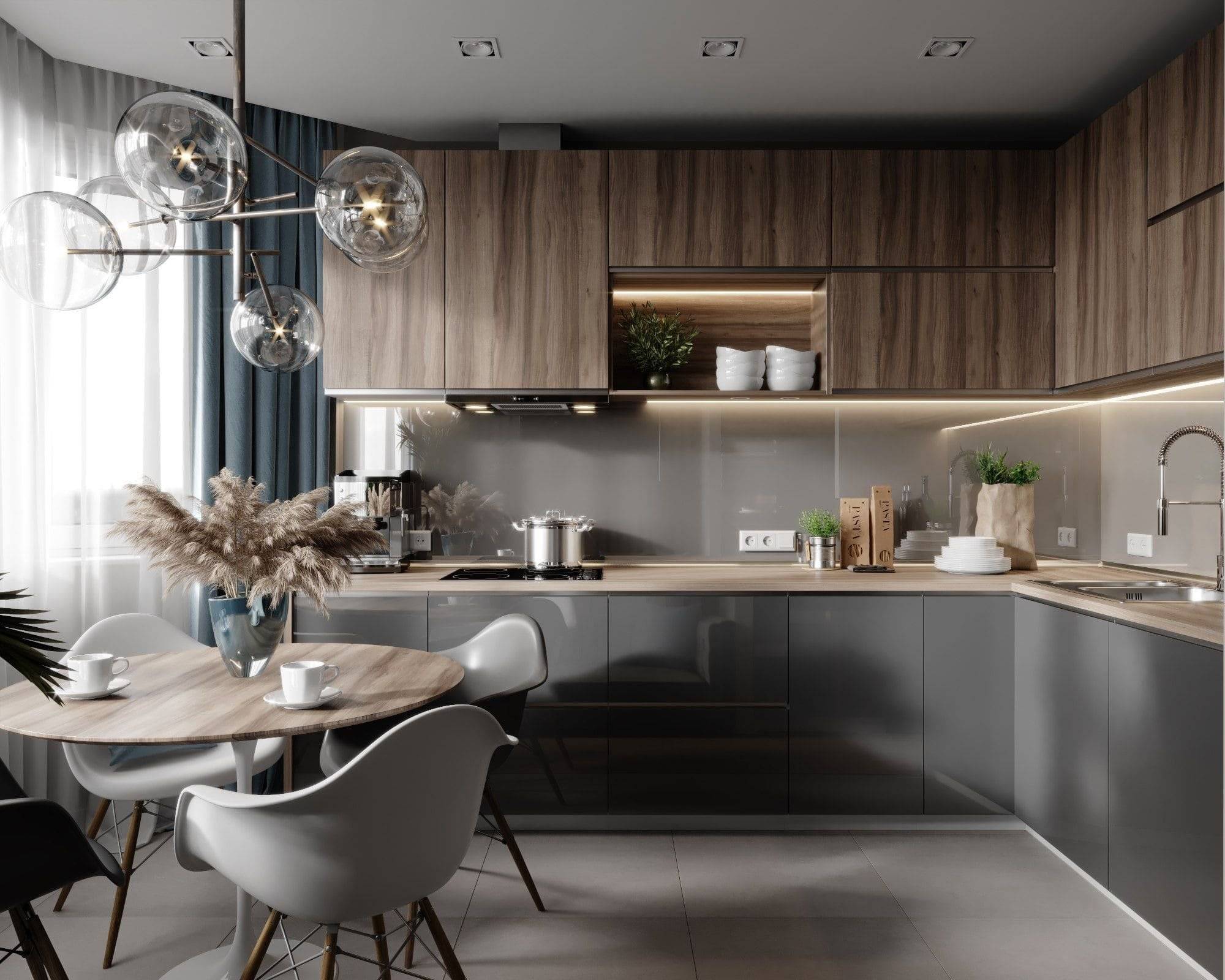 Дизайн кухни 2023: новинки интерьера зала и гостиной, фото и модные тренды