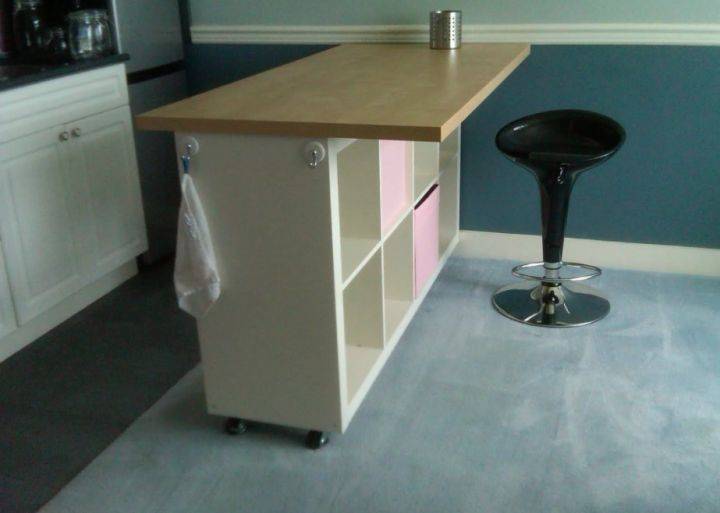 Барная стойка передвижная для кухни – барный стол в студии, п-образная большая столешница в кухонной мебели, мини табуреты