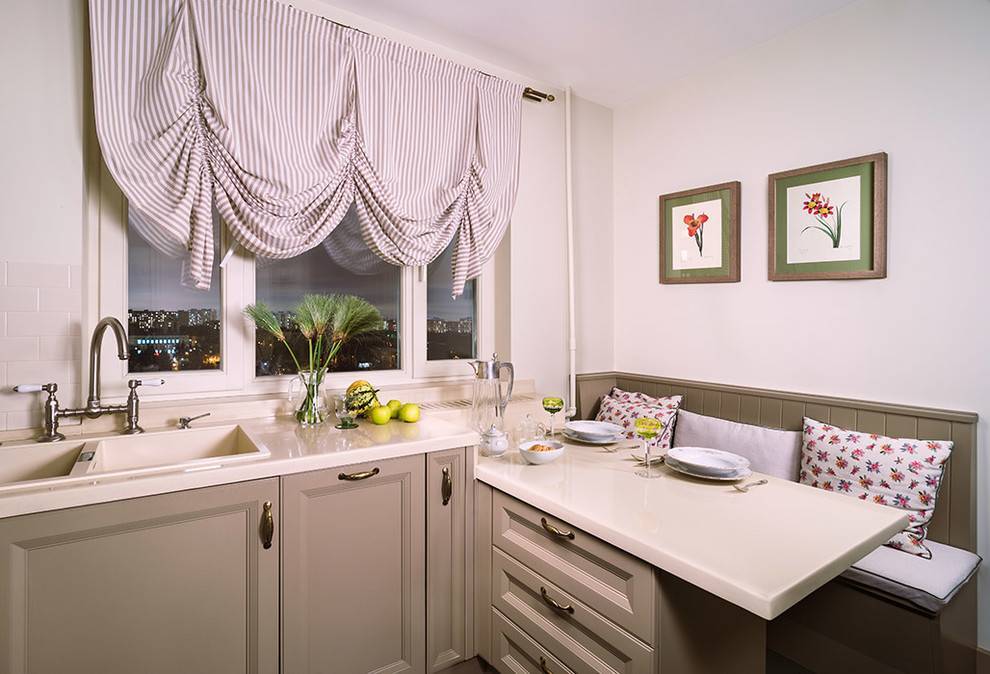 Кухонные шторы в современном стиле (45 фото): новинки, красивые занавески в интерьере