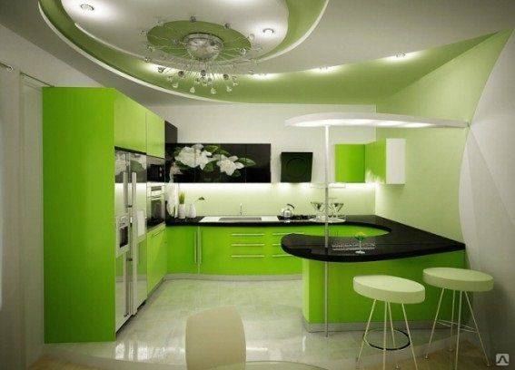 Цвет лайм в интерьере кухни - 69 фото современных идей дизайна