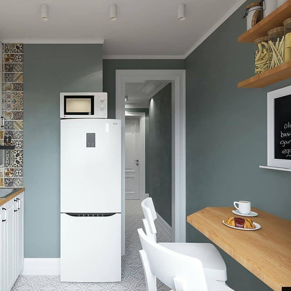Холодильник на кухне (120 фото): новинки дизайна + идеи размещения и советы куда поставить