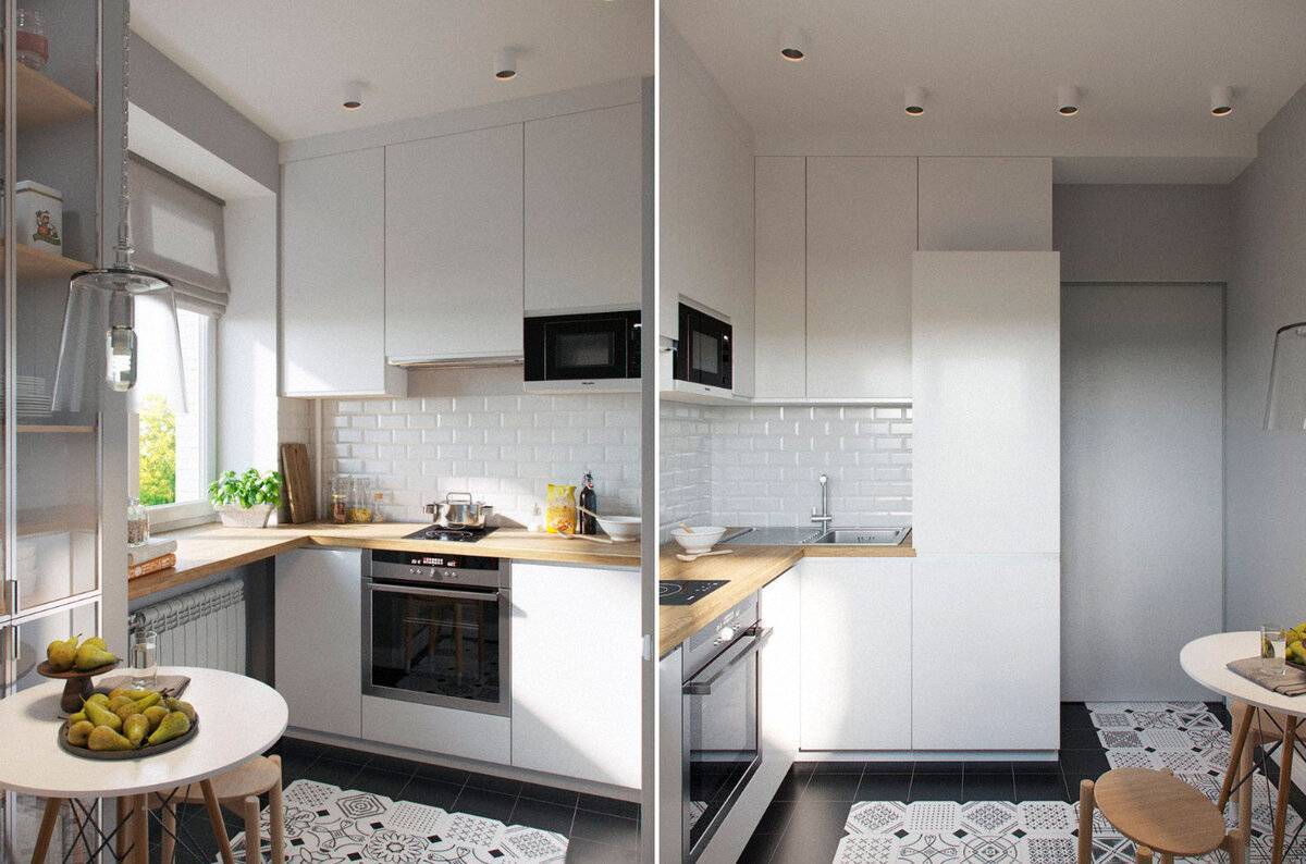 Кухня 6 кв. м: 150 фото идей дизайна в современном стиле для маленькой кухни