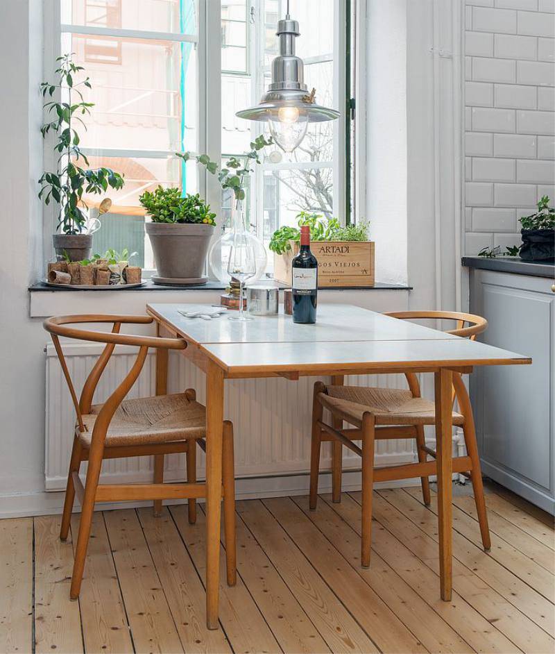 Стол для маленькой кухни - 77 новых идей